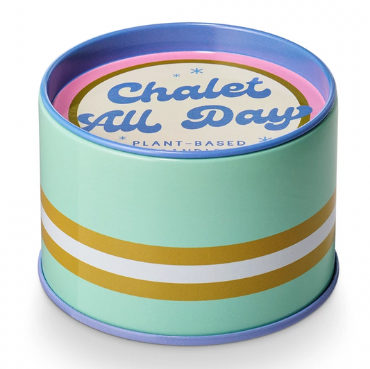Chalet All Day Slopeslide Tin Candle
