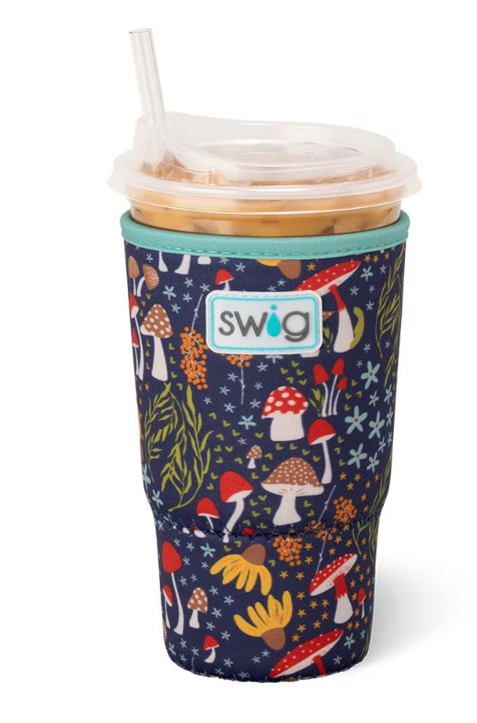 Mushroom Meadow Iced Cup Coolie (Large)
