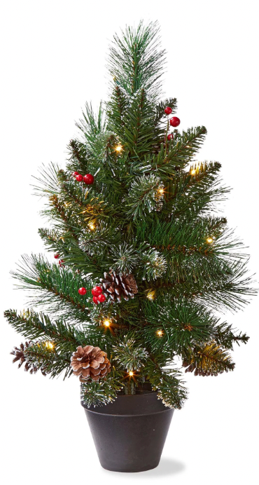 Pre-Lit Winter Pine Tree Led