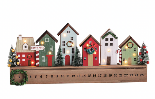 Light-Up Christmas Village Countdown Calendar