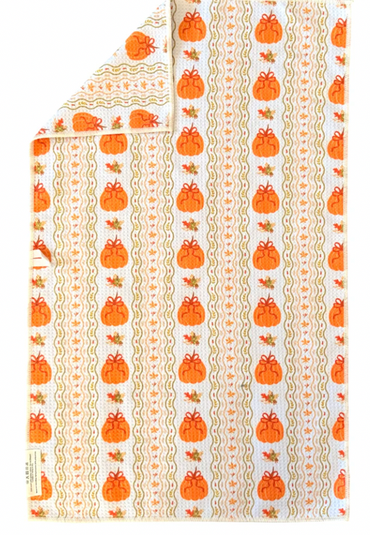 Pumpkin Picnic: Double-Sided Hand Towel