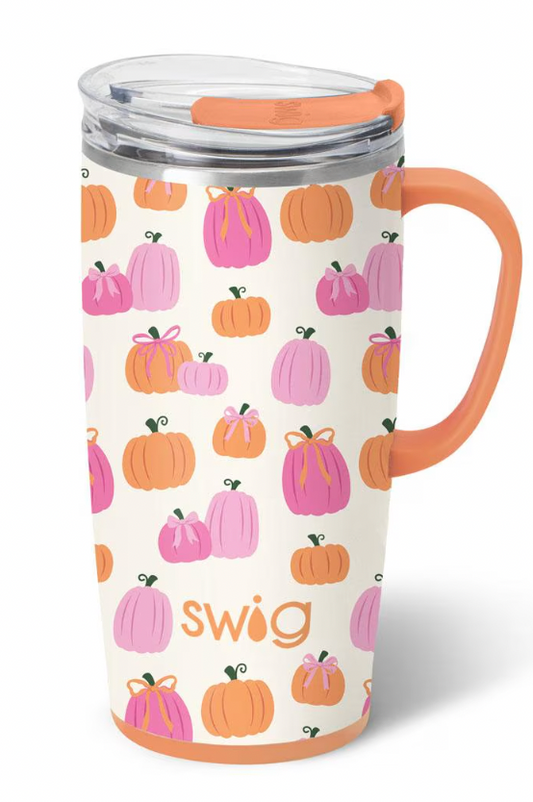 Pumpkins and Bows Travel Mug 22oz