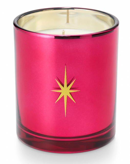 Snow on the Beach Hotel Glass Candle