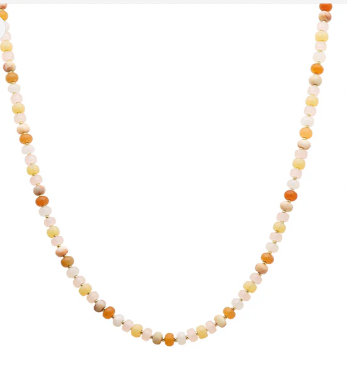 Pink "Candy" Beaded 16"-18" Necklace