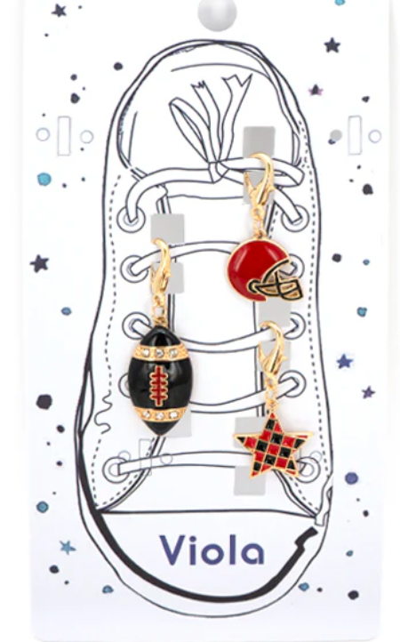 Gameday Charms! Football, Helmet, and Star. Perfect for Shoes, Bags, Etc.