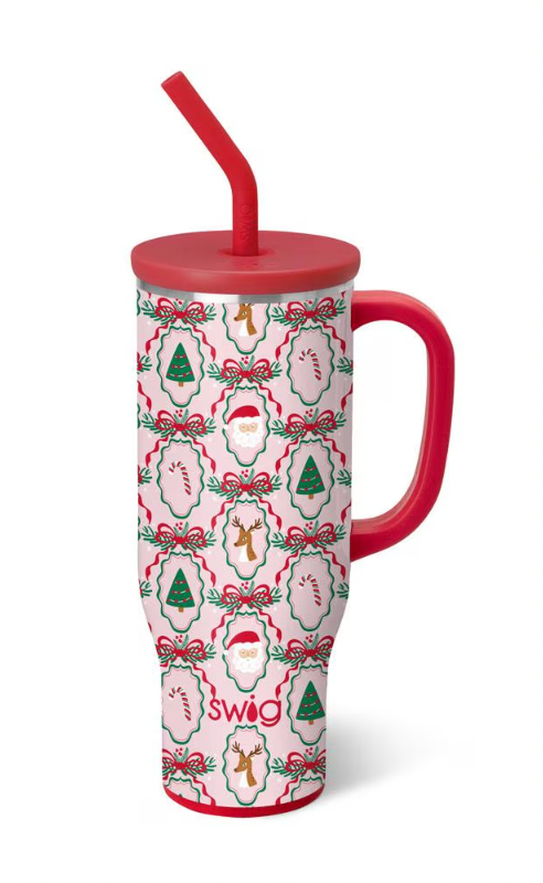Christmas Cameos Mega Mug 30oz