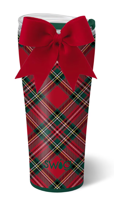 Christmas Plaid Tumbler 32oz