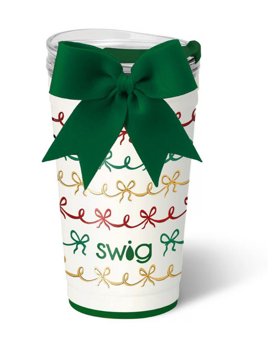 Christmas Bows Party Cup 24oz