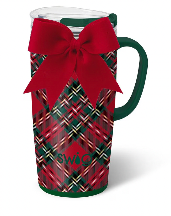 Christmas Plaid Travel Mug 22oz