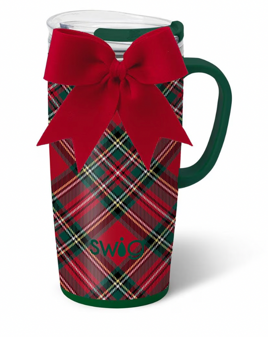 Christmas Plaid Travel Mug 22oz