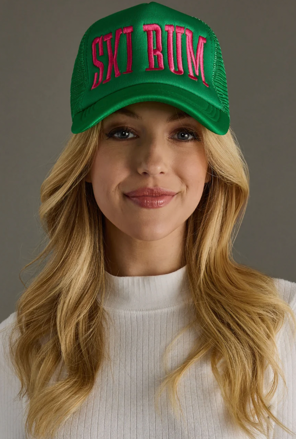 Ski Bum Trucker Hat - Green