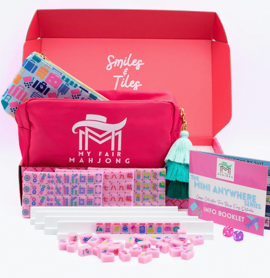 Mini Travel Mahjong | Mini Anywhere Series | Pink