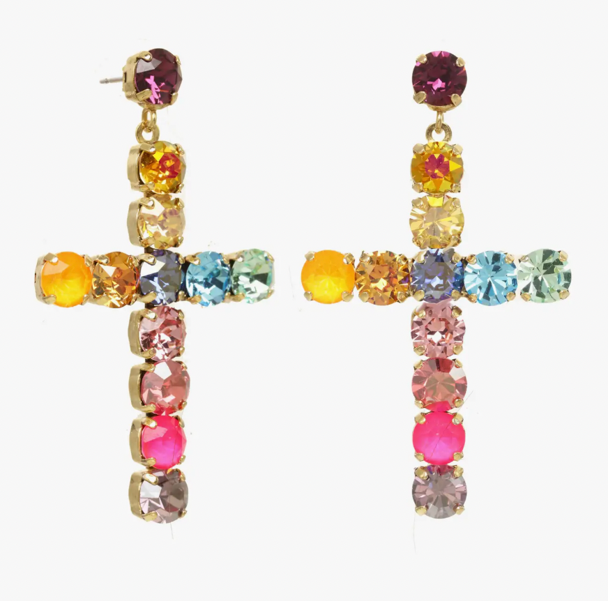 Donatella Earrings in Watermelon