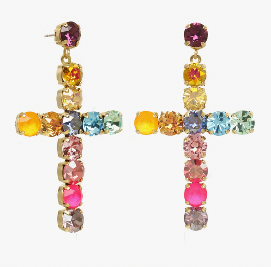 Donatella Earrings in Watermelon