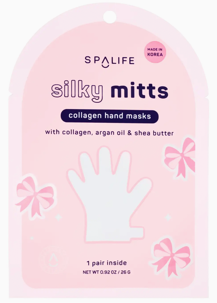 Christmas Holiday Silky Mitts Collagen Hand Gloves - 1 Pair