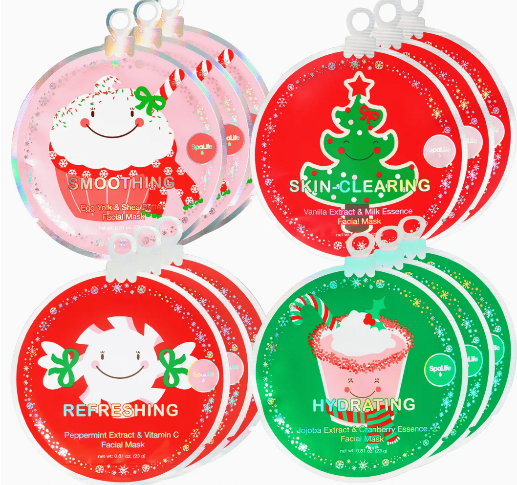 Christmas Holiday Stocking Stuffer Facial Masks