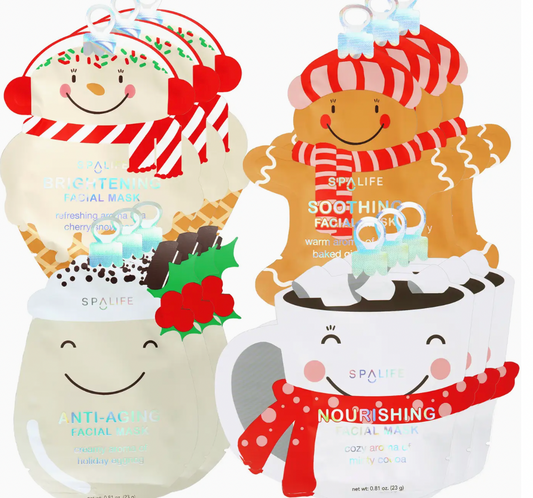 Christmas Holiday Treats Assorted Skincare Masks