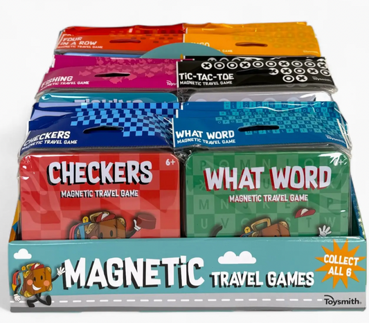 On the Way Games Magnetic Travel Games, 6 Games