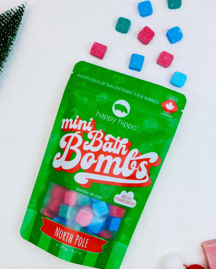 North Pole - Mini Bath Bombs- Gift Bag