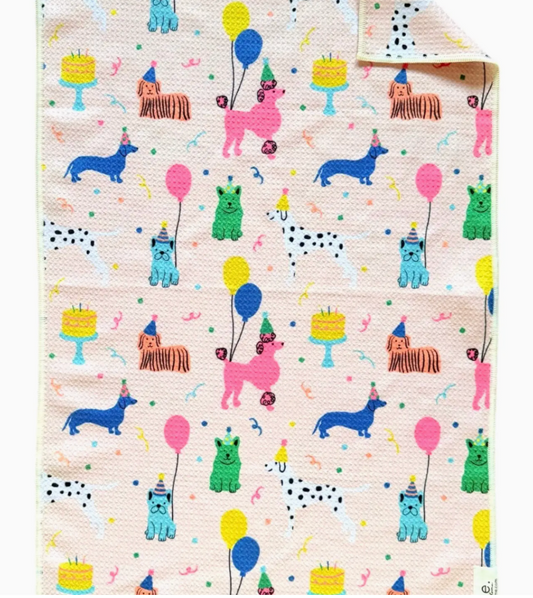 Puppy Party: Double-Sided Hand Towel