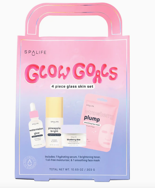 Christmas Holiday Glow Goals Skincare Gift Set – 4pc