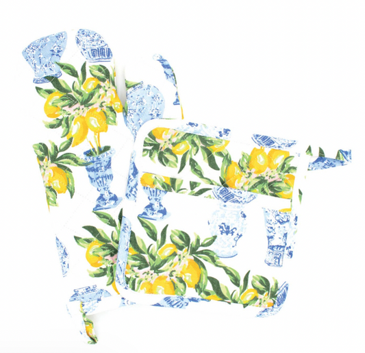 Lemon Ginger Oven Mitt Set