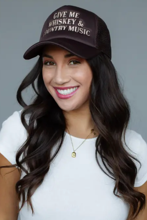 Give Me Whiskey & Country Music Trucker Hat