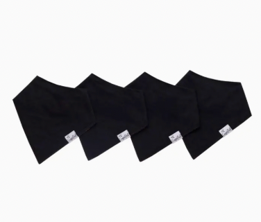 Baby Bandana Bibs - Black Basics