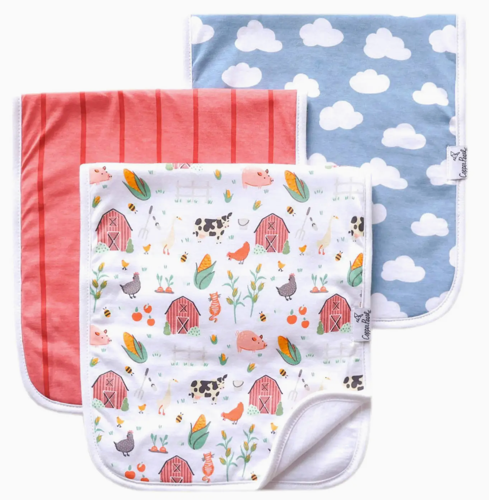 Premium Burp Cloths - Farmstead