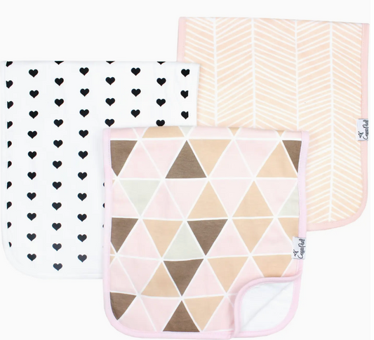 Premium Burp Cloths - Blush
