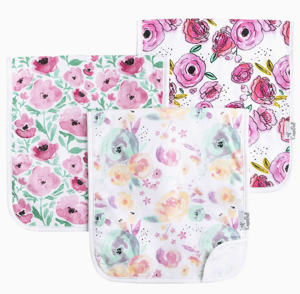 Premium Burp Cloths - Bloom
