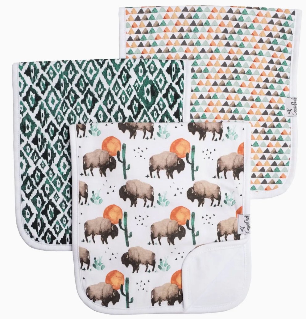 Premium Burp Cloths - Bison
