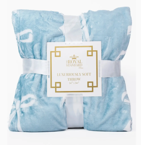 Hannah Bow Throw Light Blue 50x60