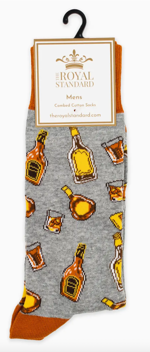 Men's On the Rocks Socks Gray/Brown One Size