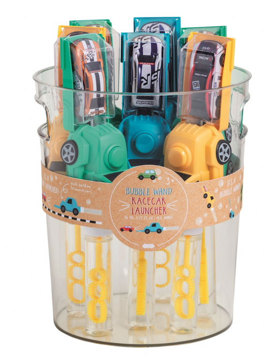 Bubble Wand Race Car Launchers