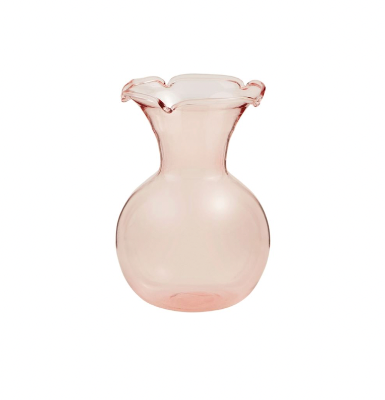 Pink Botanica Ruffle Vase