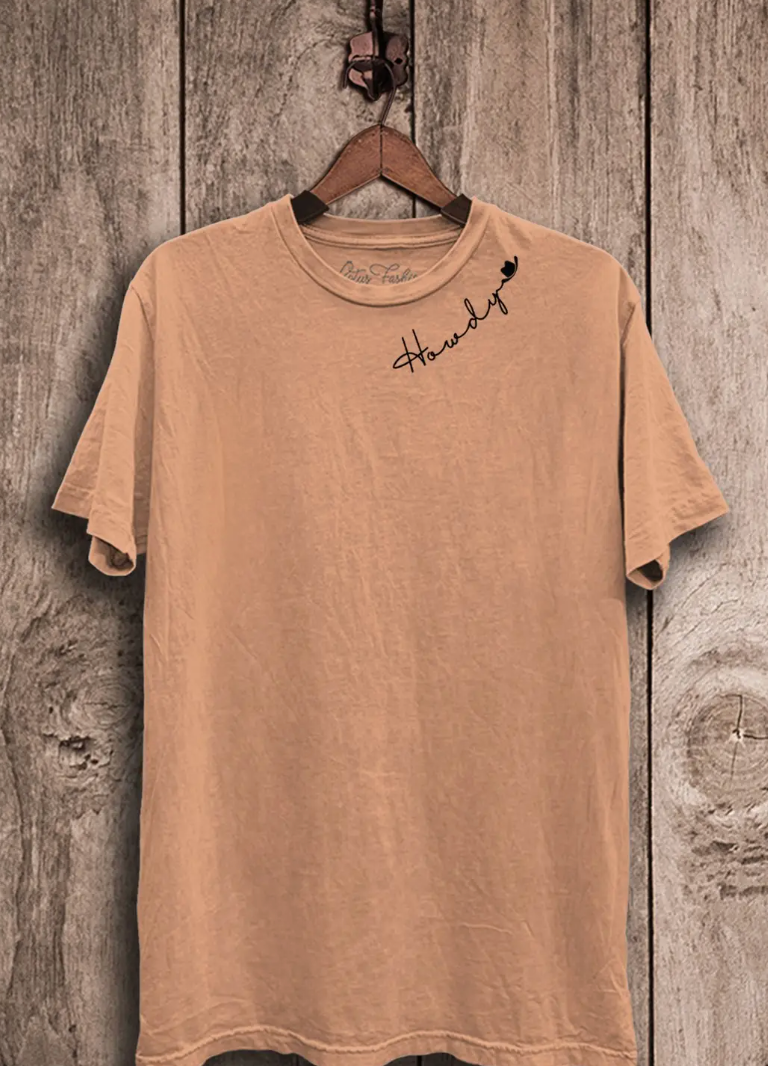 Howdy Cowboy Hat Graphic Top