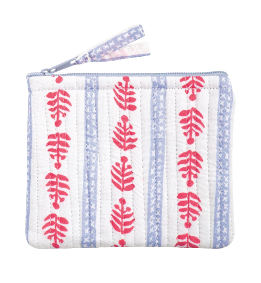 White Americana Small Block Print Case