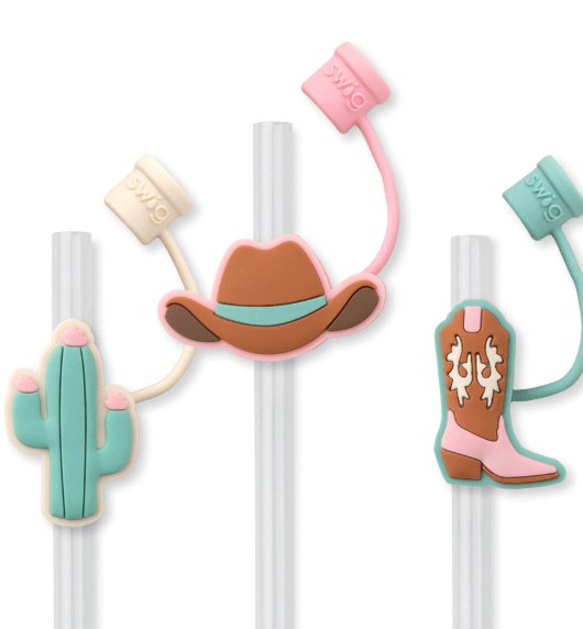 Giddy Up Straw Topper Set