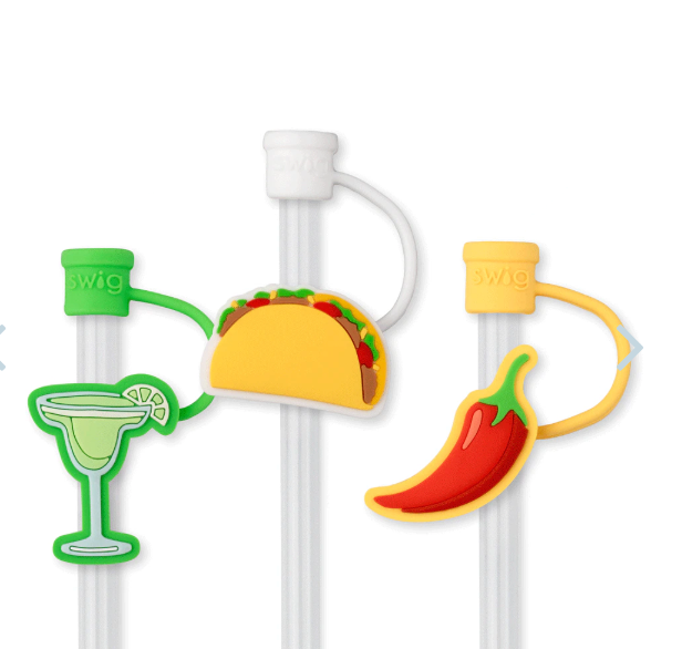 Taco Night Straw Topper Set