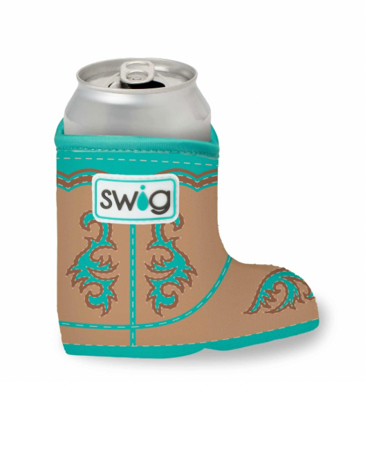 Boot Scootin' Turquoise Can Coolie