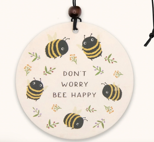 Don't Worry Bee Happy Car Air Freshener