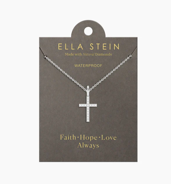 Waterproof Believe Cross Pendant Necklace