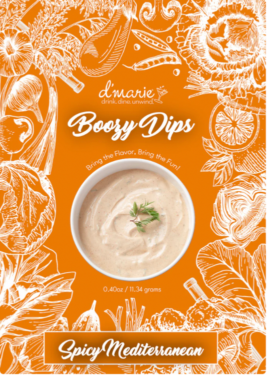 Spicy Mediterranean Boozy Dip