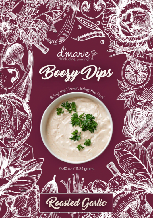 Roasted Garlic Boozy Dip
