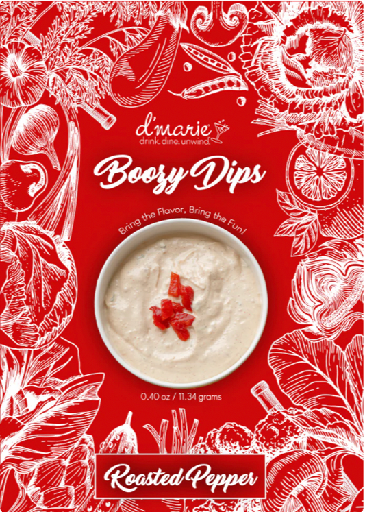 Roasted Pepper Boozy Dip