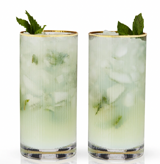 Meridian Crystal Highball Glasses Set of 2