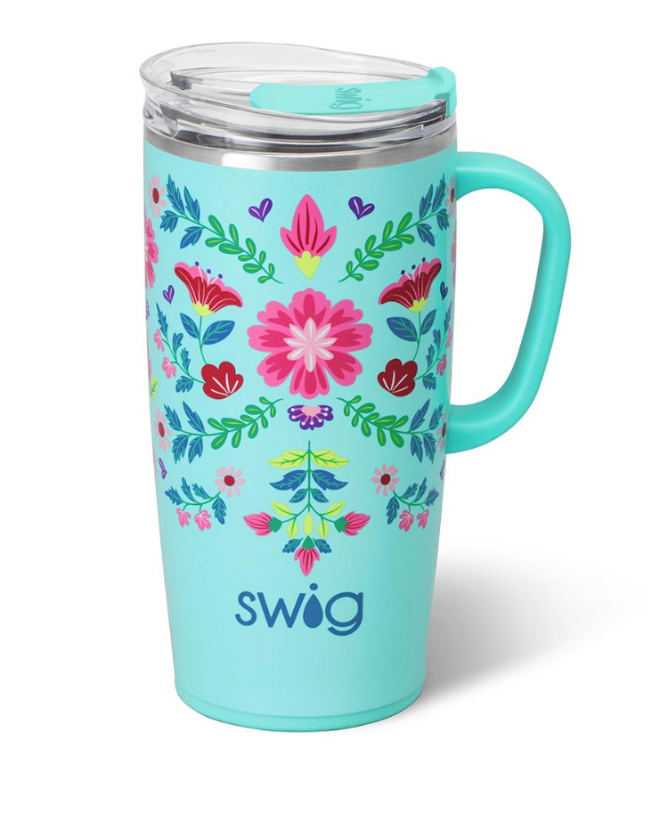 Flora Azul Travel Mug 22oz