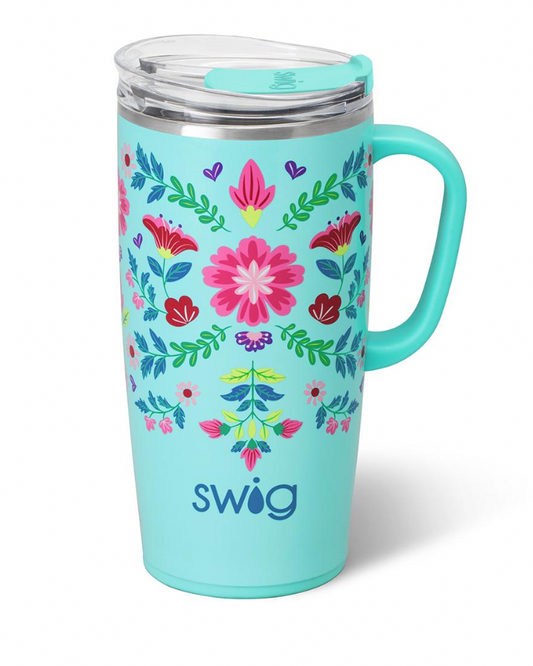 Flora Azul Travel Mug 22oz