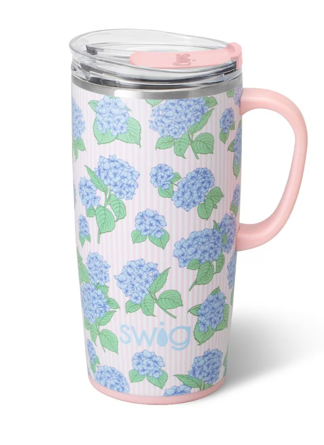 Hydrangeas Travel Mug 22oz